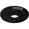 Ekena Millwork Tirana Ceiling Medallion (Fits Canopies up to 4 3/4"), 13 7/8"OD x 3 3/4"ID x 1 1/4"P, Black Pearl CM13TIBPS - alternate 3